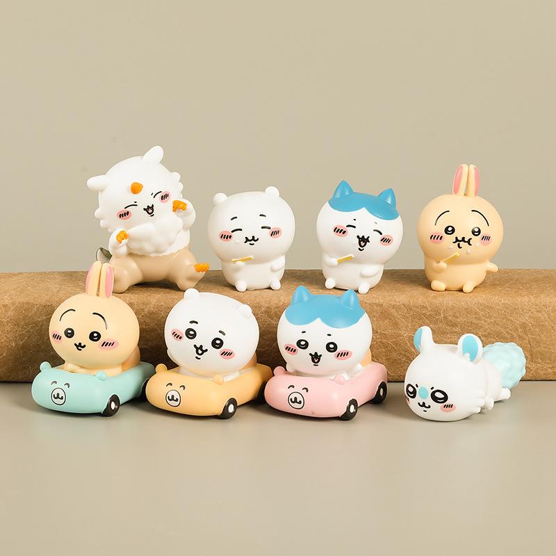 Chiikawa Figurka Hračka Kawaii Hachiware Usagi Panenky Ozdoby Kreslený Roztomilý Sebekritický Medvídek Stolní Dekorace Fanoušci Dětský Dárek