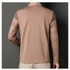 Men S Long Sleeve Striped Polo Shirt Casual Middle Age Dad Style