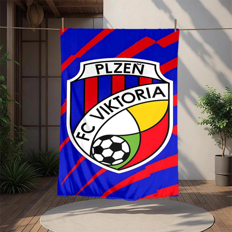 Fc Viktoria Flannel Blanket Soft Warm All-Season Throw, Design for Camping, Car Travel, Hiking Sofa, Bed, Office Perfect Gift for Parties