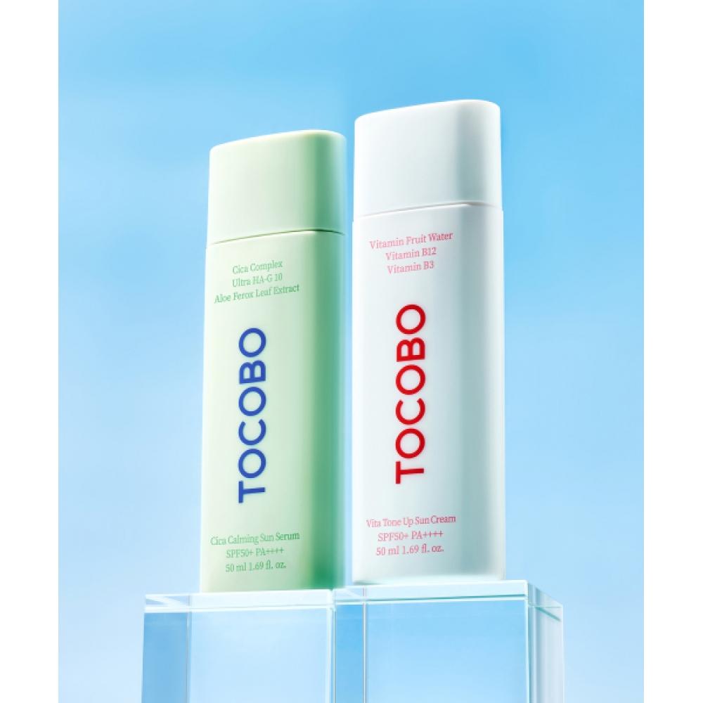Tocobo Suncare Duo 50ml  Vita Tone Up Suncream+cica Calming Sun Serum NONE