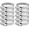 Adjustable 304 Stainless Steel Hose Clamps 27–51 Mm, Width 12 Mm - Pack of 10