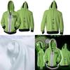 Invader Zim Costume Printed Men Zipper Hoodie Sweatshirt In Comfortable Soft Material
