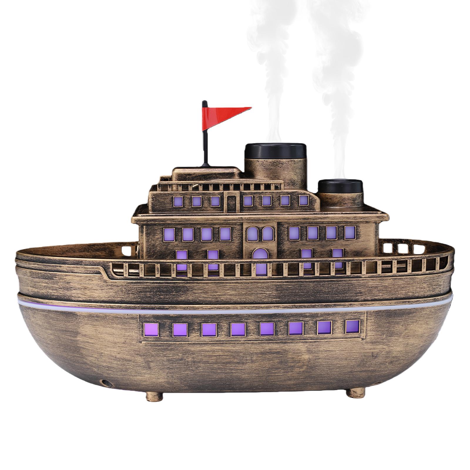 

300ML Cruise Ship Essential Oil Diffuser with 7-Color LED Lights 2H/4H Timer Aroma Diffuser for Home Bedroom & Office China Mainland