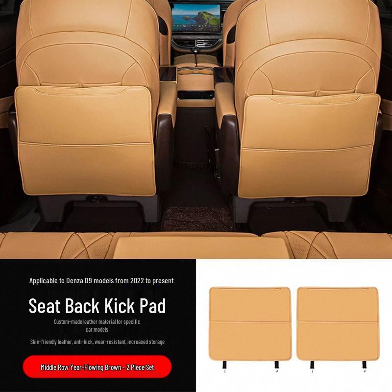 2022-2025 Denza D9 Rear Seat Kick Mats and Back Protection Pad Cover