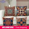 Exquisite florale gemusterte Wurfkissen Kissen Polyester Kissenbezug, Sofa Dekoratives Kissenbezug Kopfteil Kissen