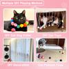 98pcs 3cm Colorful Plush Cat Teaser Toy Balls - Durable Chew Balls for Cat & Dog Training, Soft Pet for Indoor Play ZSY