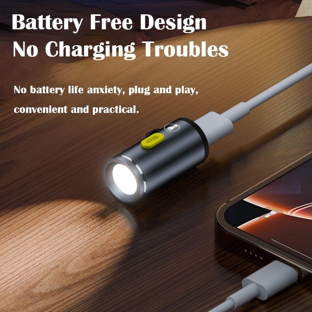 230 High Lumens Keychain Flashlight with Lanyard Emergency Lamp Mini Flashlight  Outdoor Lighting