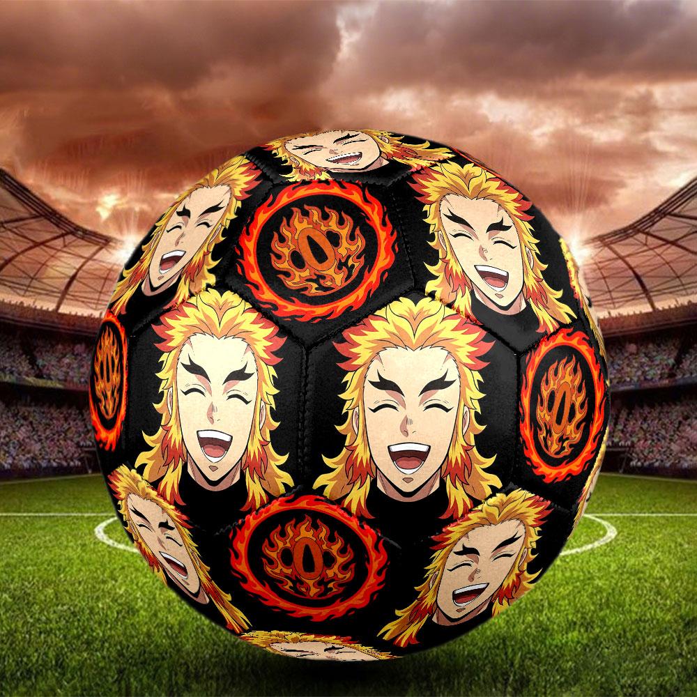 1pc Demon Slayer Kimetsu no Yaiba Soccer Ball Size 5 Indoor Soccer Ball Fashion Colorful Backyard Game - Great For Sports Fans Gift HE20