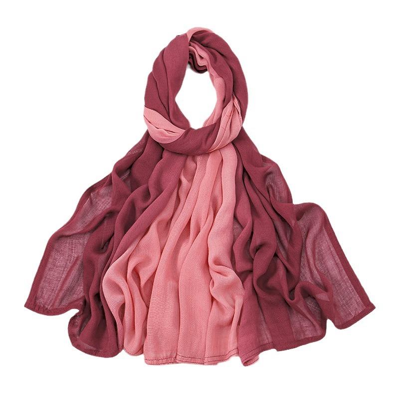 Daily Hijab Comfortable Headscarf Modest Casual Wrap Soft Cotton Blend Material Breathable Lightweight Non-Slip Full Coverage