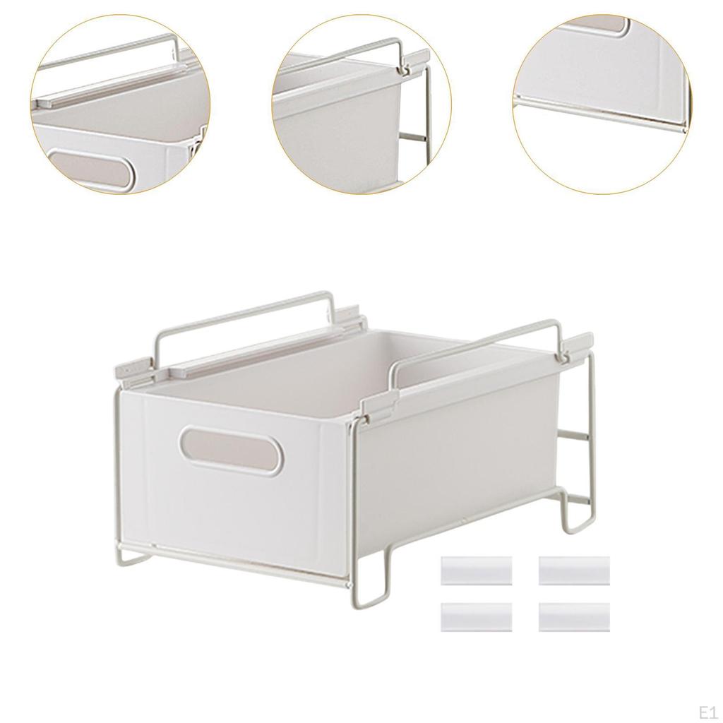Organizer with Sliding Drawer for Kitchen And Bathroom