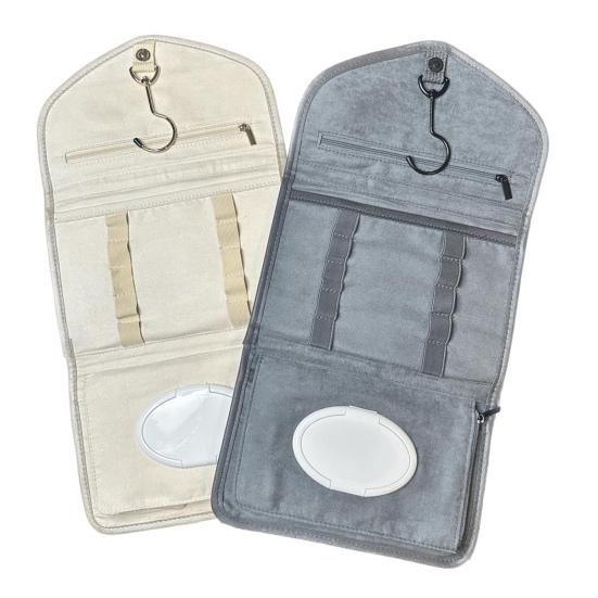 No-Panic Women Period Travel Bag Hanging Tampon Bag Period Pouch with Hanging Hook Pads Wipes Organizer for Travel School Work