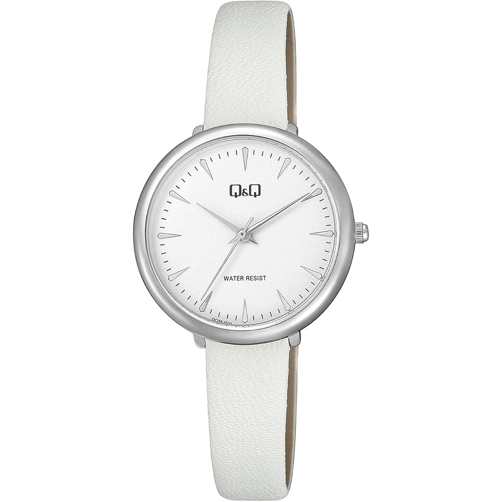 

Citizen Q&Q Analog Waterproof Watch Synthetic Leather Band Overseas Model QC35J301 White
