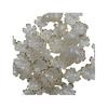 50Pcs Acrylic Cherry Blossom Beads Golden-Plated Flower Spacer Beads DIY Handmade Necklaces Bracelets Jewelry Making 5-Petal Floral Charms