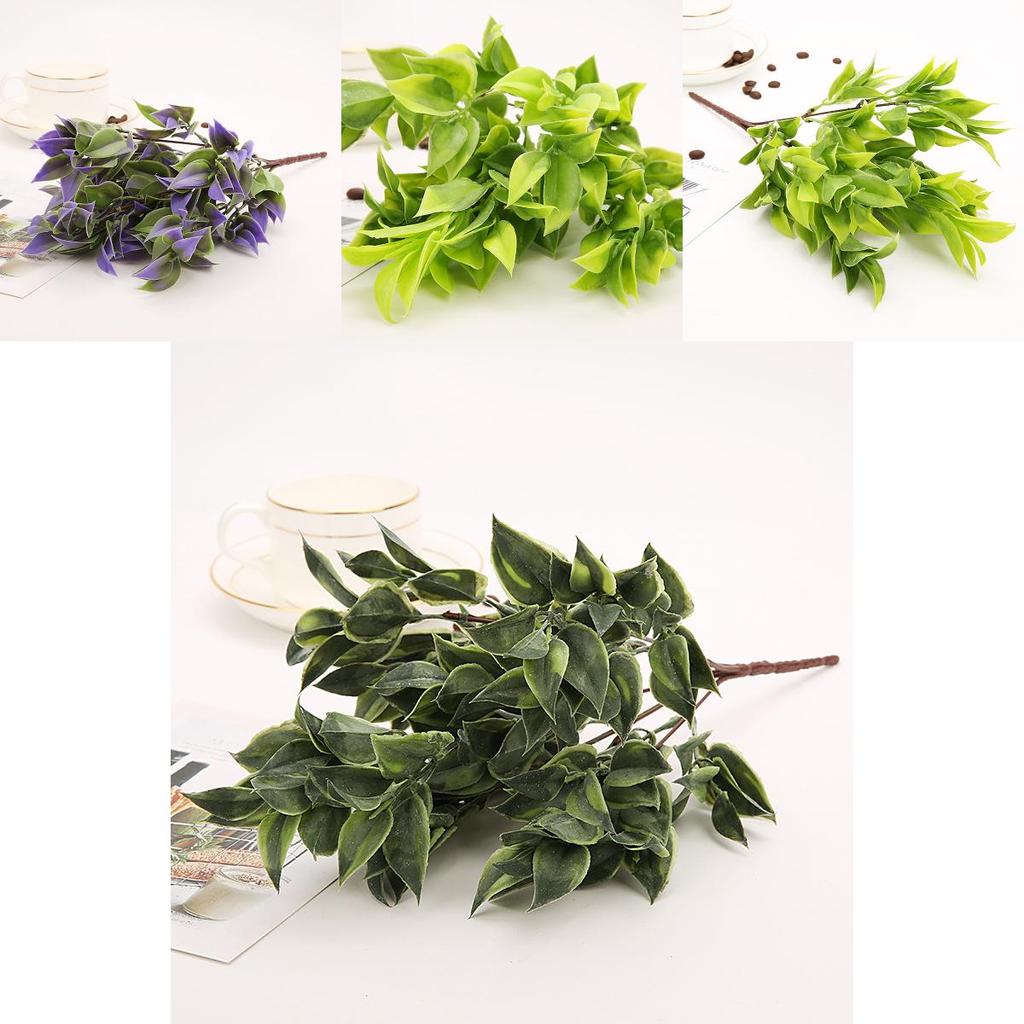 Artificial Green Leaf Plant With Realistic Design For Home Decor And Wedding Arrangements