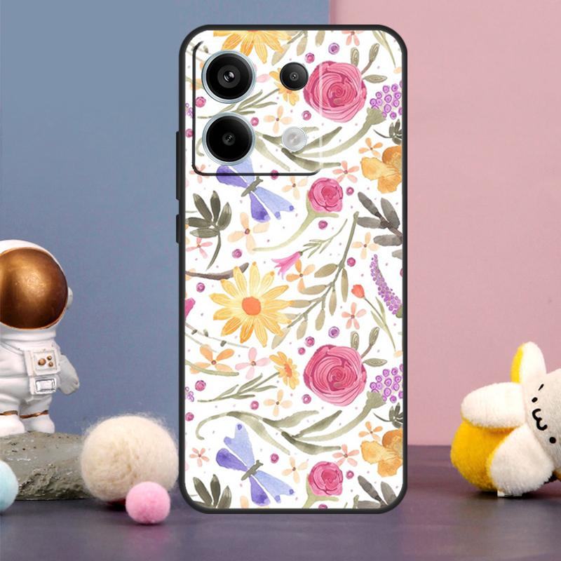 Dragonfly Cover For Xiaomi Redmi Note 13 12 11 9 10 Pro 12S 11S 10S 9S Redmi 13 12 10C 12C 13C Case