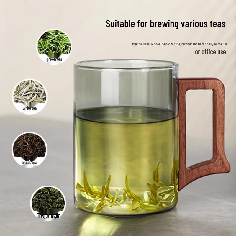 Ba Qian Hang Borosilicate Glass Tea Mug with Infuser