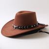 Popolare cappello western da cowboy a tesa larga classico europeo e americano per uomo e donna moda outdoor cappello da cowboy anti-sole cappello jazz