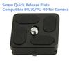 Universal Mini Quick Release Plate For Tripod And Monopod