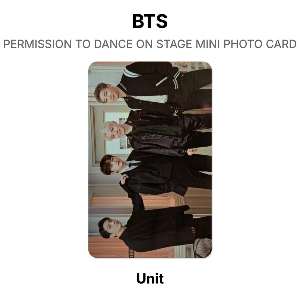 BTS PERMISSION TO DANCE ON STAGE MINI PHOTO CARD Official Photocard