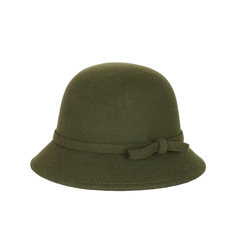 2025 Women’s Pure Wool Felted Cloche Hat Winter Warm Bowl Cut Bucket Cap for Outdoor Chic Autumn Winter Fashion
