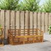 Outdoor Sofa Set 3 Piece Natural Solid Acacia Wood