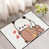 kawaii cartoon art bear d-dudu b-bubu small carpet Rug Carpet Home Decor Bedroom Mat Hallway Balcony Entrance Doormat Decoration