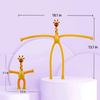 4 Pieces Pop Tubes Sensory Toys Giraffe Fidget Tubes Pack Telescopic Suction Cup Toys Fidget Toys for Kids (Giraffe)