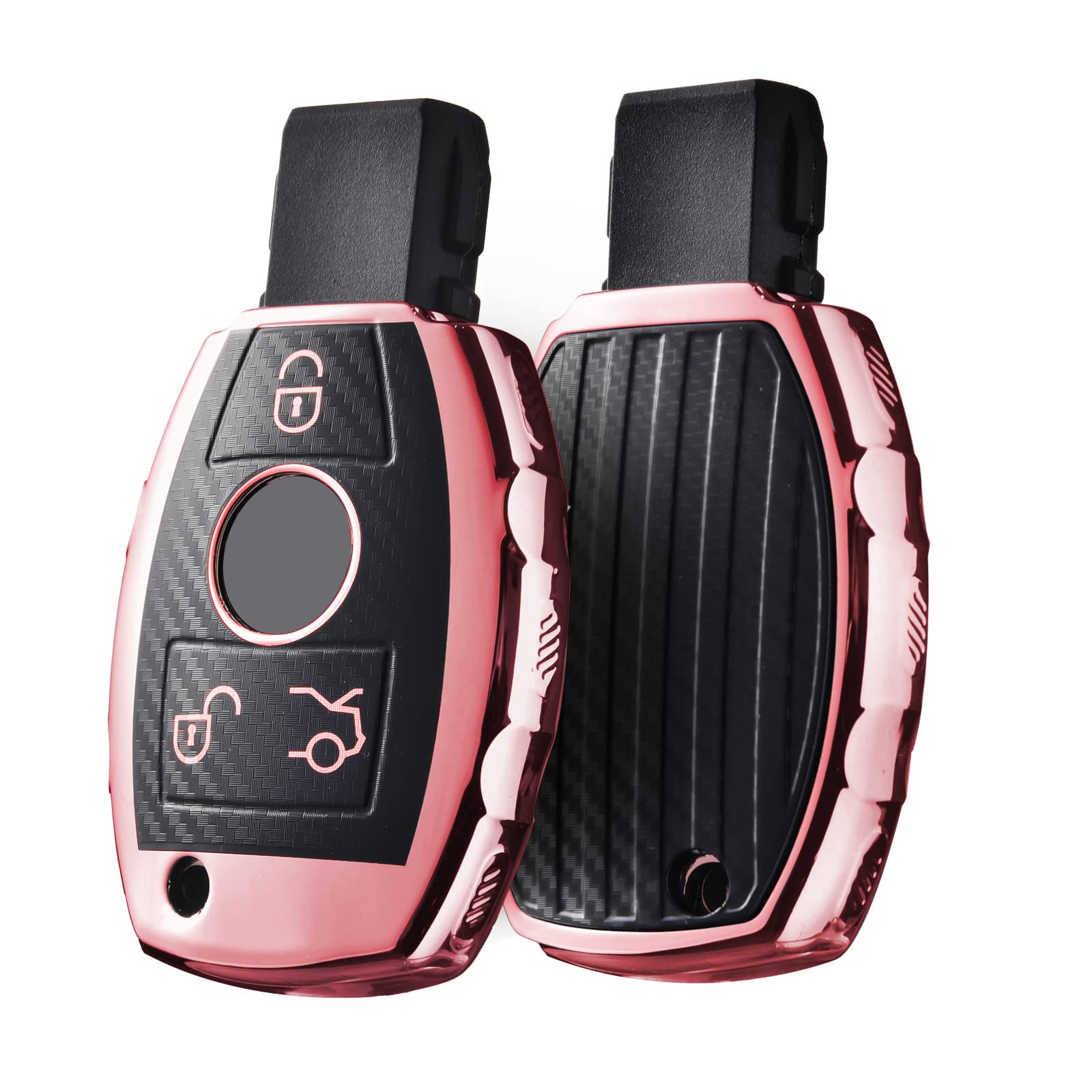

[OATSBASF] Benz Key Case Benz Key Cover Carbon Fiber 360 S