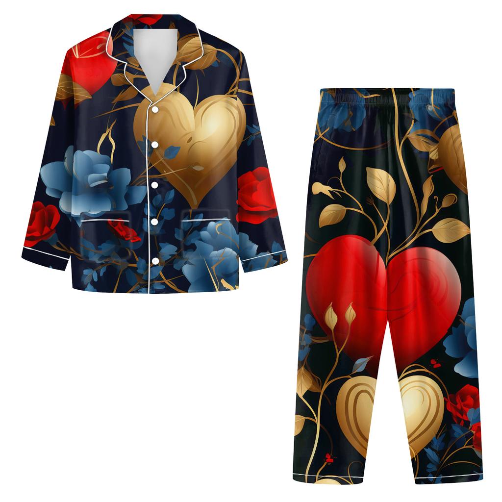 Ladies' Long Sleeved Long Pants Casual Home Set