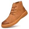 Modische Herrenstiefel im englischen Stil, Lederschuhe, Herrenstiefeletten, Herbst und Winter, High Top Herrenschuhe, Retro-Mode, Freizeitstiefel