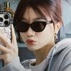 Triangular Star Cat Eye Sunglasses 2024 New GM Retro Glasses Men's And Women's Fashion Trend Concave Shape Shading Sunglass
