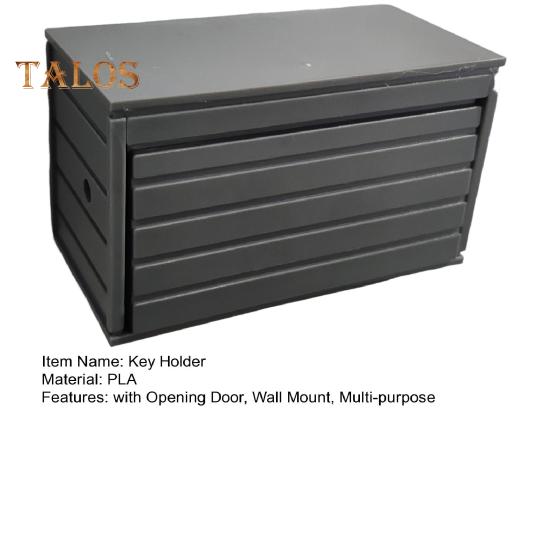 Car Garage Key Holder with Opening Door Wall Mount Key Organizer Hook Multi-purpose Entryway Key Storage Rack Decoration