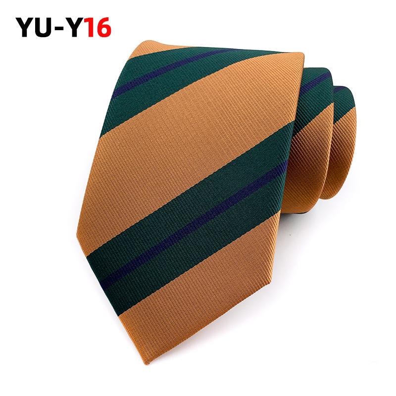 

Галстук мужской деловой в широкую полоску в стиле ретро 2025