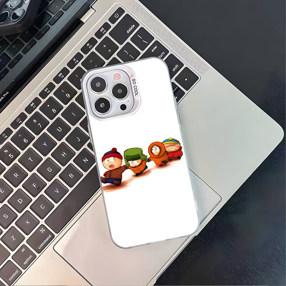 S-SouthES Cute P-Park White Matte Shockproof CoverPhone Case For iPhone 17,16,15,14,13,12,11,Pro,XS,Max,Plus,Mini,SE4,E