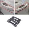 Carbon fiber ABS Car Outer Door Handle Cover Trim For Hyundai Santa Fe 2024+