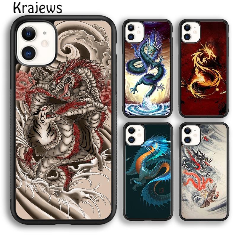 Krajews Legendary Chinese Dragon Phone Case Cover For iPhone 17 Air 16 15 14 plus 11 12 13 pro ma coque Shell Fundas