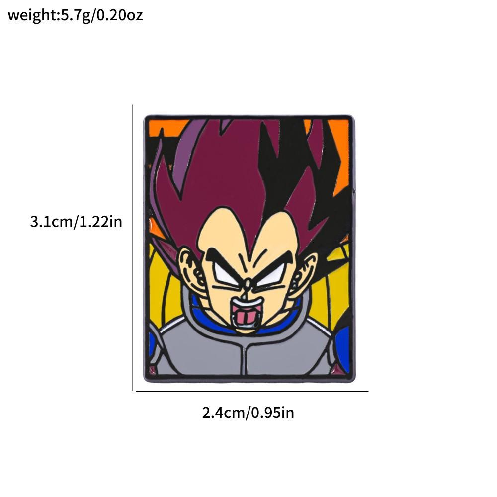 Японское фэнтези-приключение Аниме Dragon Ball Металлический значок Dragon Ball Сунь Укун Сплав Брошь Сумка