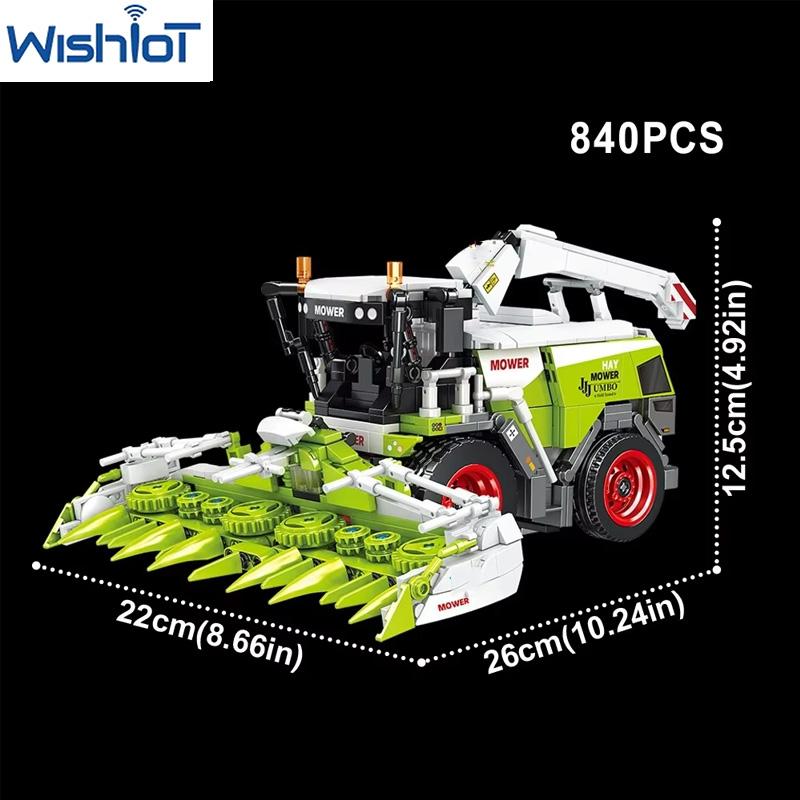 Farmer Series Truck MOC Building Blocks Tractor/Cultivator/Harvester Vehicle Boys Assembly Cars Model Bricks Toys Holiday Gifts