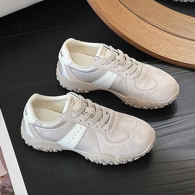 Leather Women's Spring and Summer New Versatile Soft Sole Non-slip Mountaineering Sports Casual Shoes Fashion Board