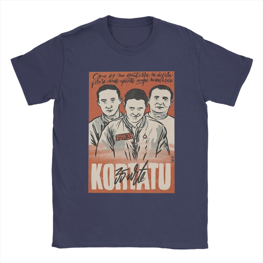 Kortatu Koszulki Muzyczne Męskie Bawełniane Vintage Koszulki Okrągły Dekolt T-shirt Krótki Rękaw Ubrania Prezent Urodzinowy