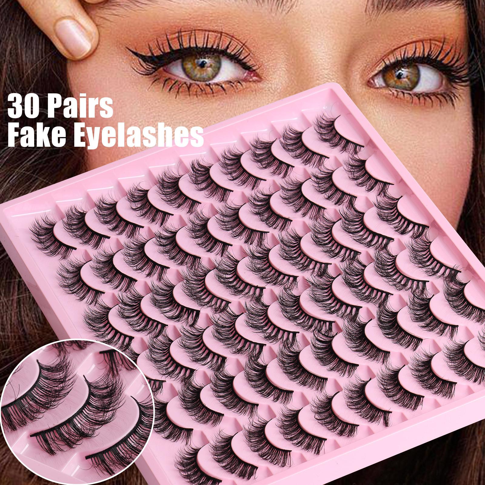 

Imitation Mink Hair False Eyelashes Russian Curly Messy Fried Hair Dense Simulated Eyelashes