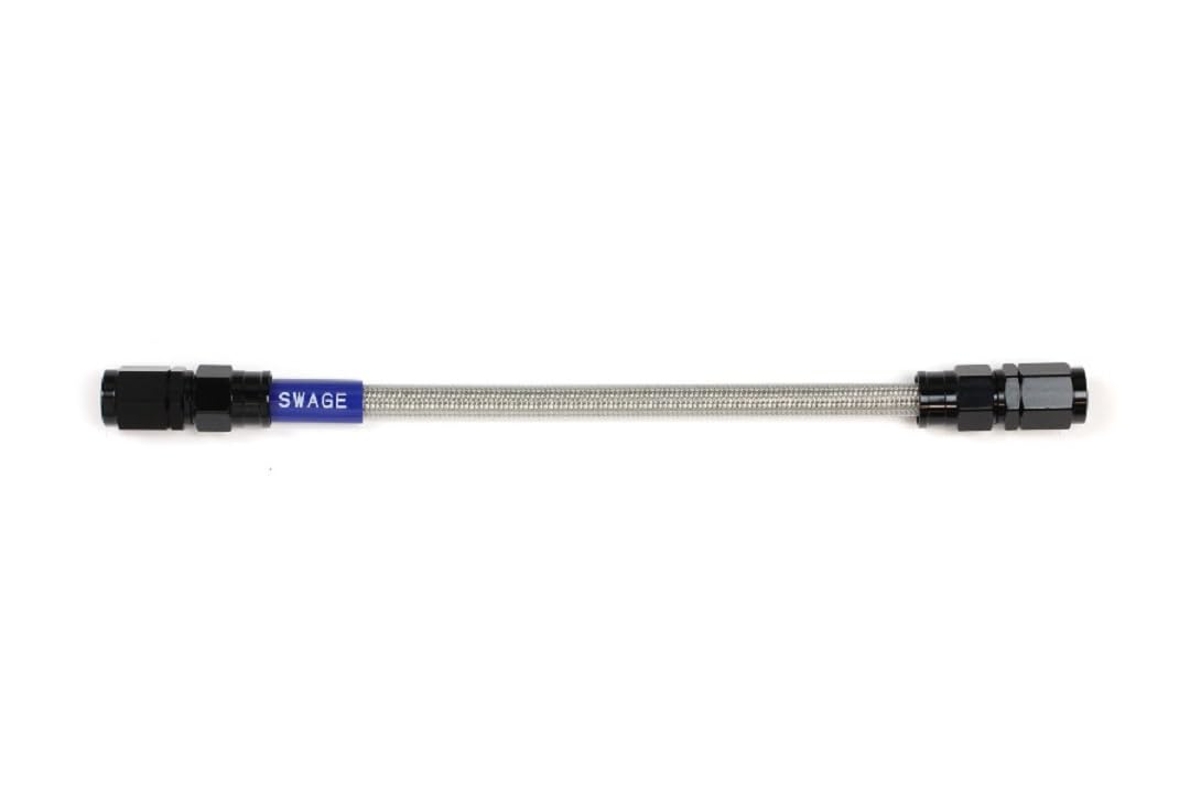 Swage Line Легкий Заказ Тормозной Шланг Алюминий (черный) Прозрачный шланг 425mm