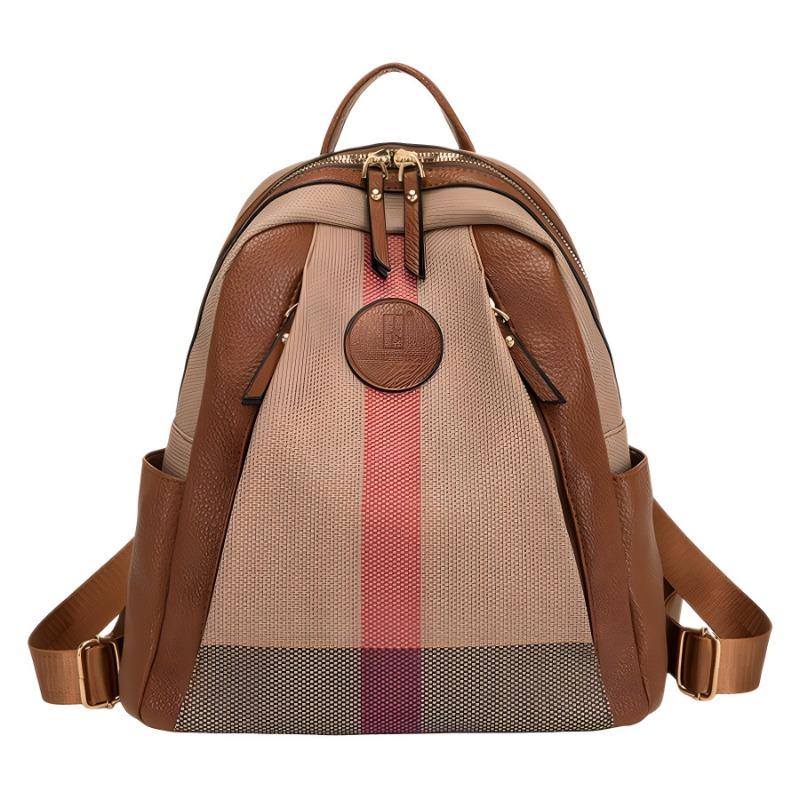Today's popular bags women's new plaid print backpack versatile casual women's backpack