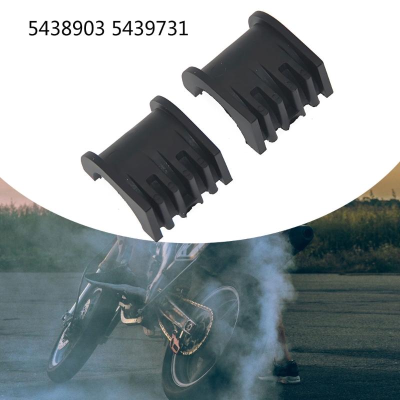 Replacement Steering Bushing Set 5438903 5439731, Black Reinforced Nylon Pair for Steering Service, Curved Ribbed Repair Parts and Support