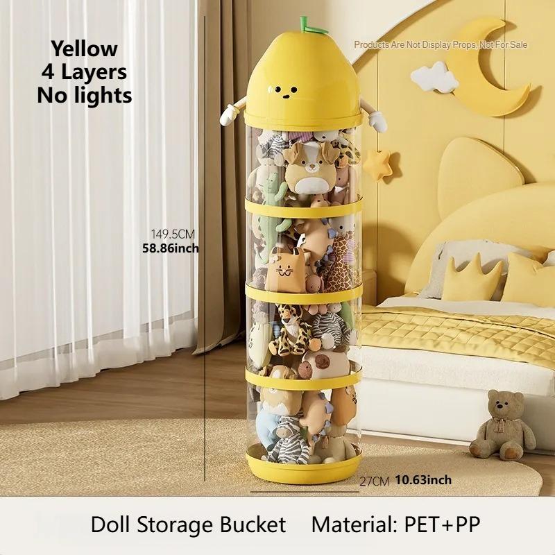 Doll Storage Box Display Box Storage Bucket Display Rack Toy Storage Box Doll Display Box Collect Organizer Cube Storage Box