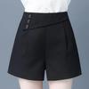2026 Women's High Waist A-line Slimming Shorts Outerwear for Spring & Autumn - Versatile Korean Style Casual Pants.