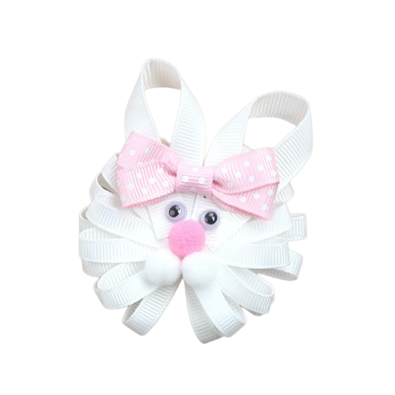 

Easter Spring Chick/Bunny Fabric Hair Clip For Kids And Teens with Bowknot Designs Add Festival Touch for Various Outfit 12