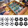 6pcs 32mm Table Soccer Foosball Fussball Football Machine Accessories Replacements Black and White Ball Kids Indoor Game