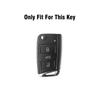 Fashion Plating Silver Edg Car Key Case Cover For Vw Volkswagen Golf 7 Mk7 Tiguan Mk2 Skoda Octavia Kodiaq Karoq Seat Ateca Leon