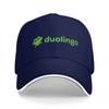 Duolingo Baseball Cap Accessories Vintage  Trucker Hat For Unisex Casual Headewear  Adjustable